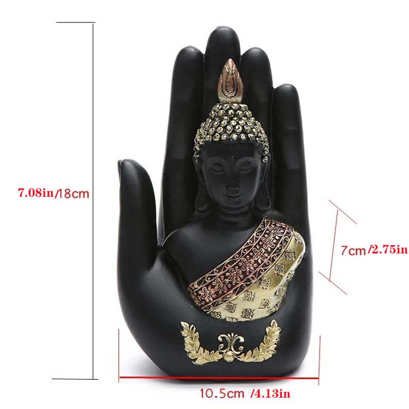 Hands Sculptures Thai Style Shakyamuni Buddha Home Decoarion 18cm