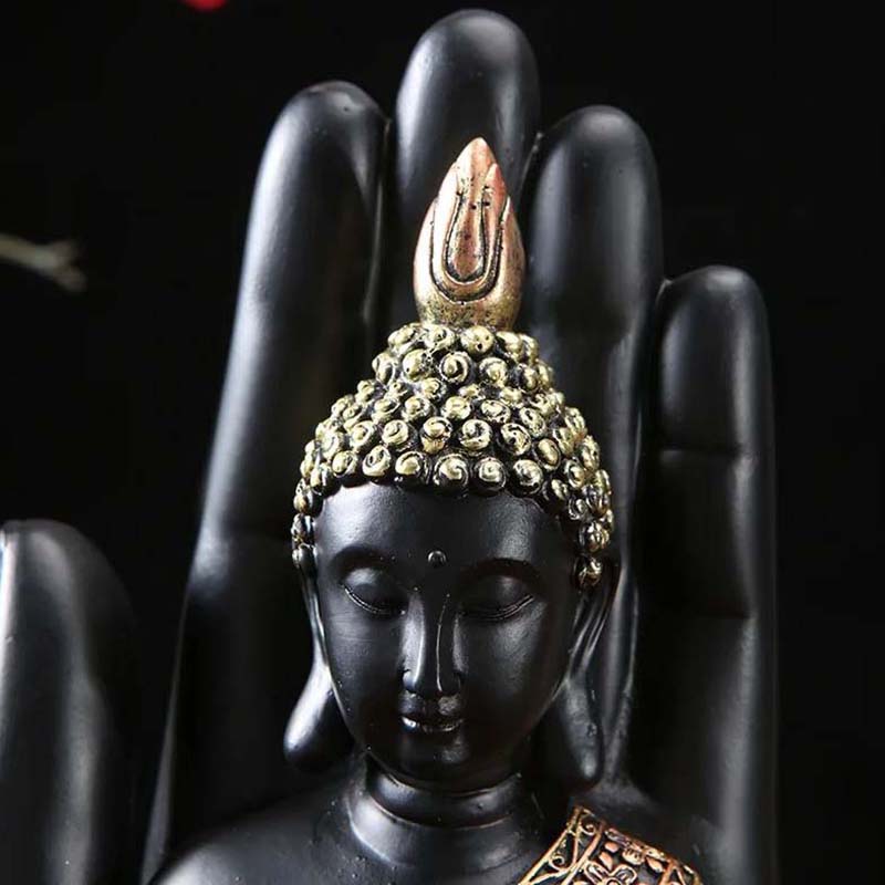 Hands Sculptures Thai Style Shakyamuni Buddha Home Decoarion 18cm