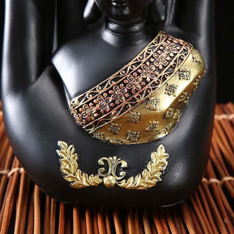 Hands Sculptures Thai Style Shakyamuni Buddha Home Decoarion 18cm