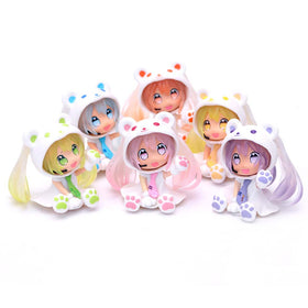 Hatsune Miku Q Ver Action Figure Multiple Color Model Toy 6cm