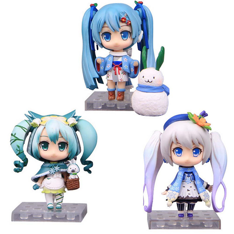 Hatsune Miku Q Ver Action Figure Multiple Color Model Toy 9.5cm