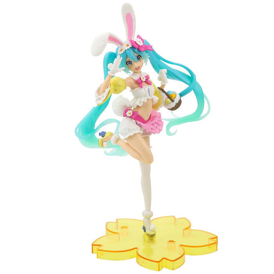 Hatsune Miku Rabbit Ears Ver Action Figure Model Toy 22.5cm