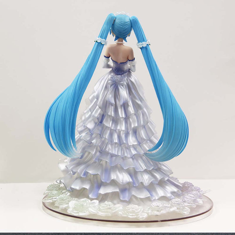 Hatsune Miku Wedding Dress Action Figure Collectible Model Toy 25cm