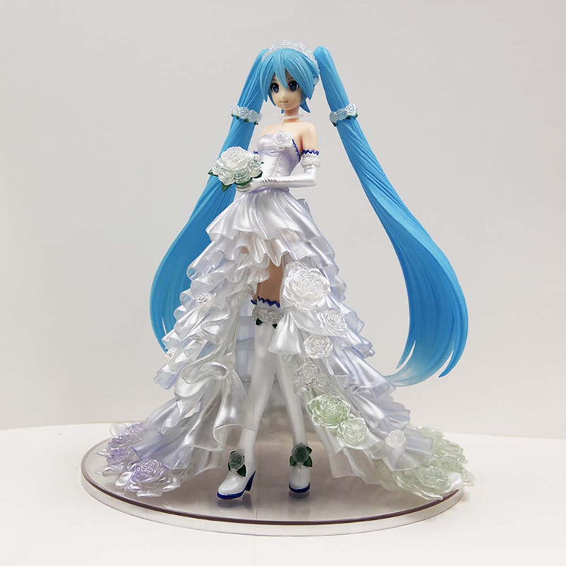 Hatsune Miku Wedding Dress Action Figure Collectible Model Toy 25cm