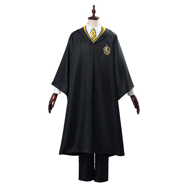 Helga Hufflepuff School Uniform Robe Cloak Outfits Halloween Cosplay Costume