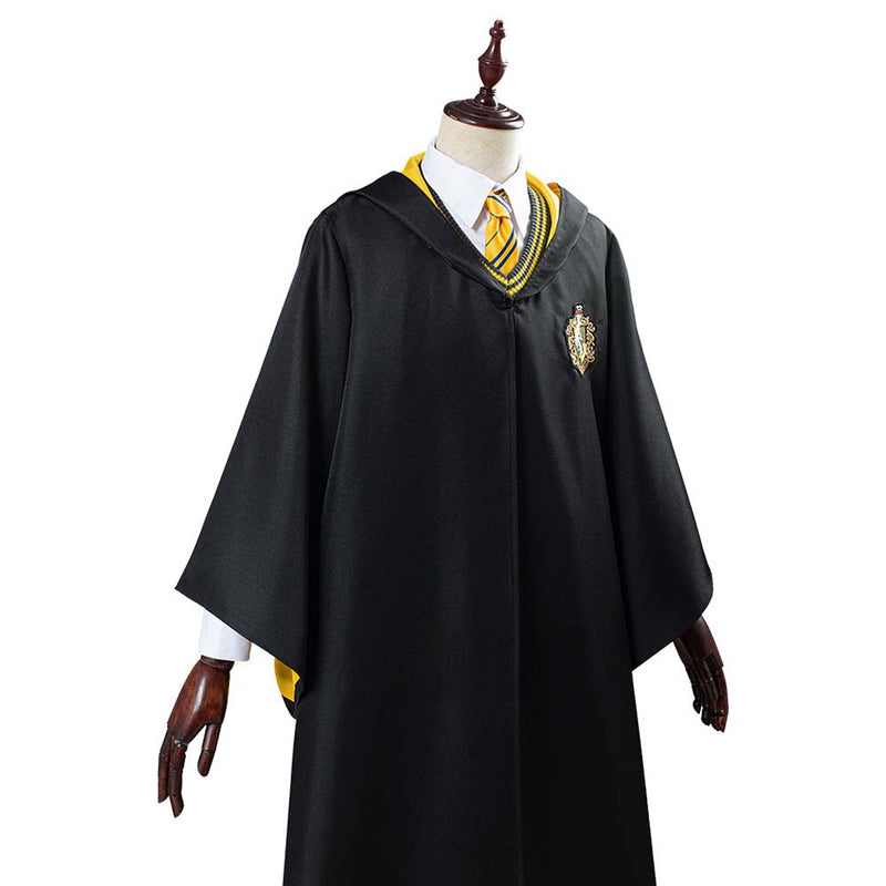 Helga Hufflepuff School Uniform Robe Cloak Outfits Halloween Cosplay Costume