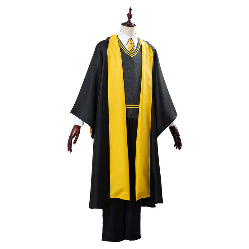 Helga Hufflepuff School Uniform Robe Cloak Outfits Halloween Cosplay Costume