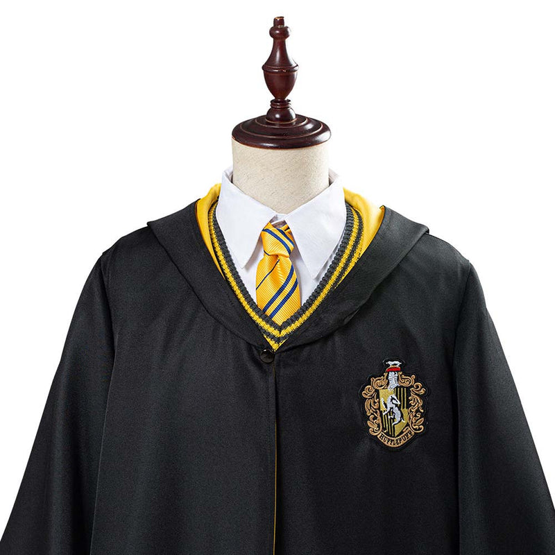 Helga Hufflepuff School Uniform Robe Cloak Outfits Halloween Cosplay Costume