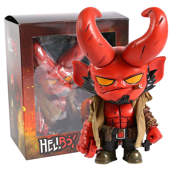 Hellboy Q Version Action Figure Collectible Model Toy 18cm