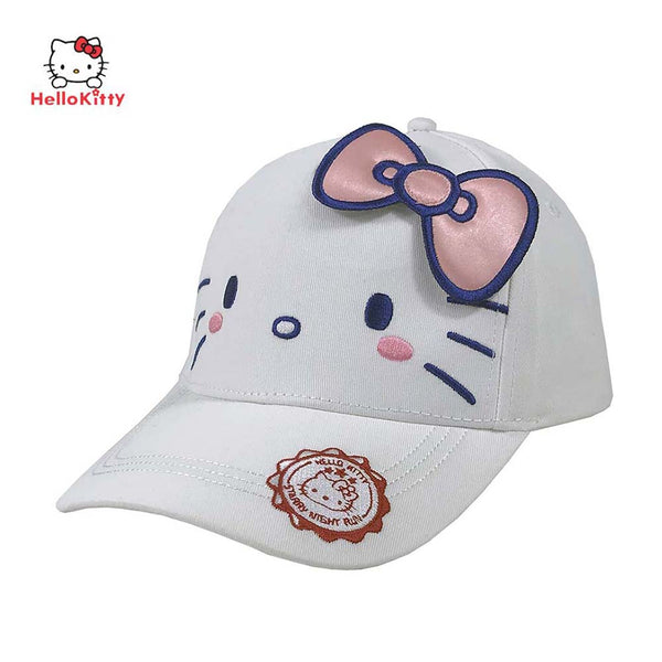 Hello Kitty Cartoon Girls' White Baseball Cap Outdoor Sun Hat - Toysoff.com