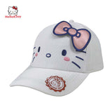 Hello Kitty Cartoon Girls' White Baseball Cap Outdoor Sun Hat - Toysoff.com