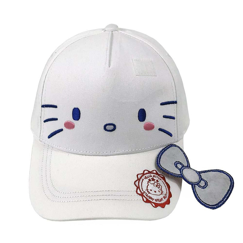 Hello Kitty Cartoon Girls' White Baseball Cap Outdoor Sun Hat - Toysoff.com