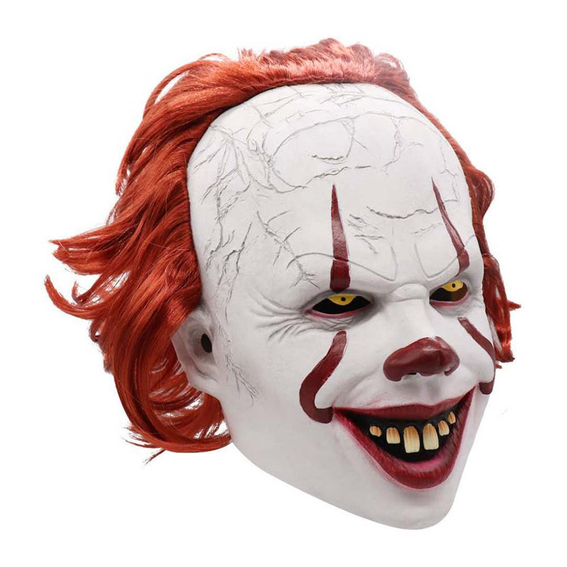 Horrible Movie It Clown Mask Halloween Head Set Cosplay Prop