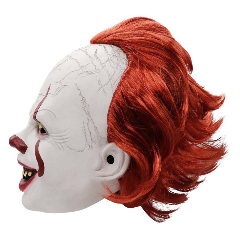 Horrible Movie It Clown Mask Halloween Head Set Cosplay Prop