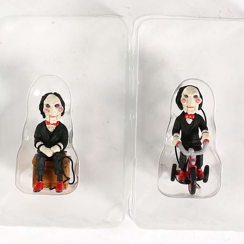 Horror Movie Saw Billy Mini Action Figure Model Toy 2pcs 5cm