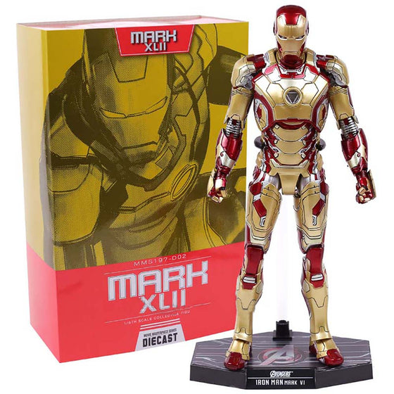 Hot Toys Iron Man MK42 Action Figure with LED Light 30cm