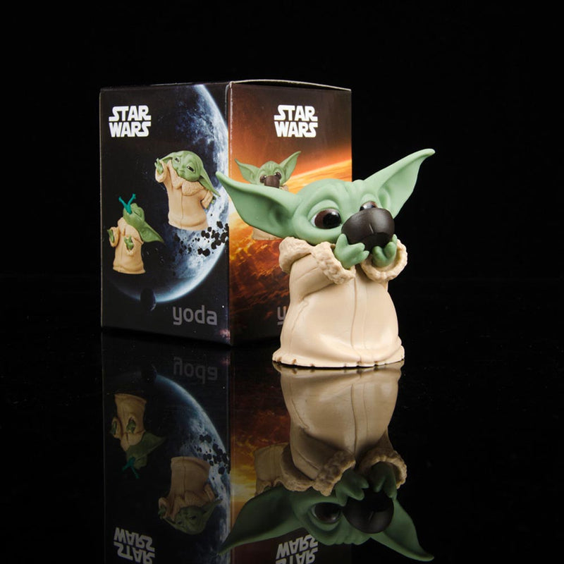 Hot Toys Star Wars Baby Yoda Action Figure Toy 6pcs/set