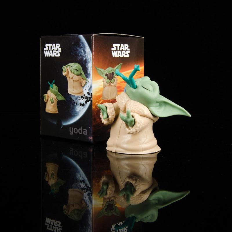 Hot Toys Star Wars Baby Yoda Action Figure Toy 6pcs/set