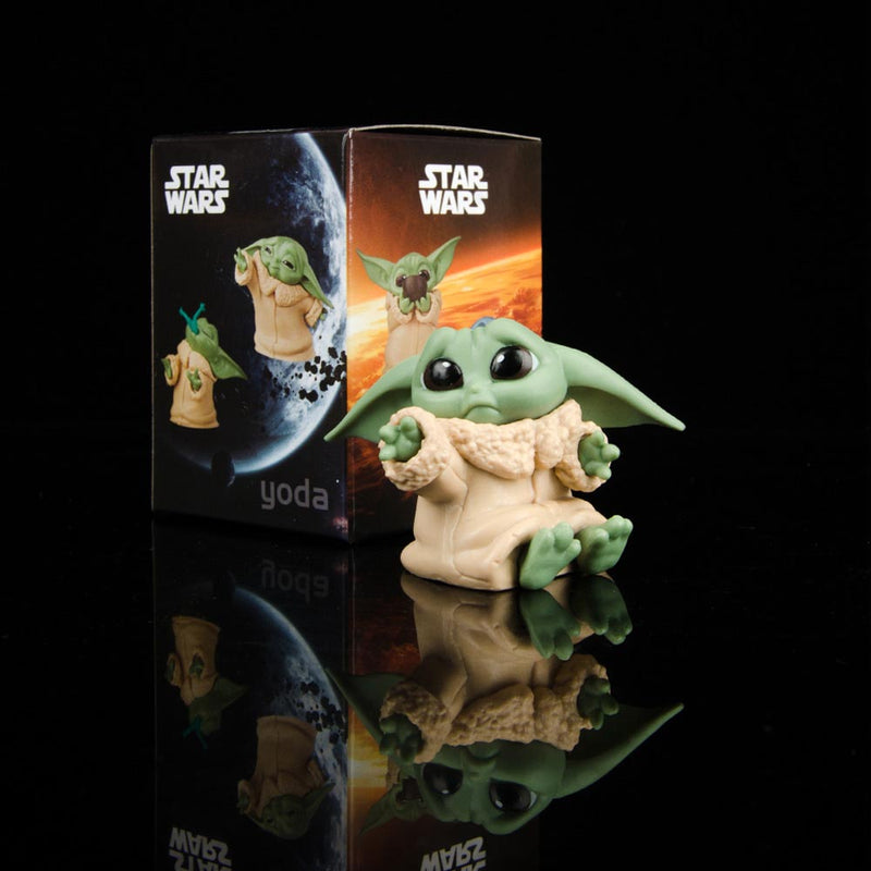 Hot Toys Star Wars Baby Yoda Action Figure Toy 6pcs/set