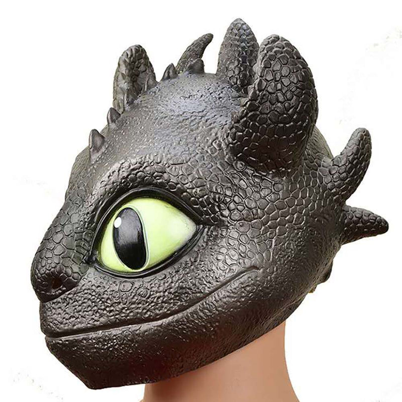 How To Train Your Dragon Toothless Mask Halloween Cosplay Head Prop