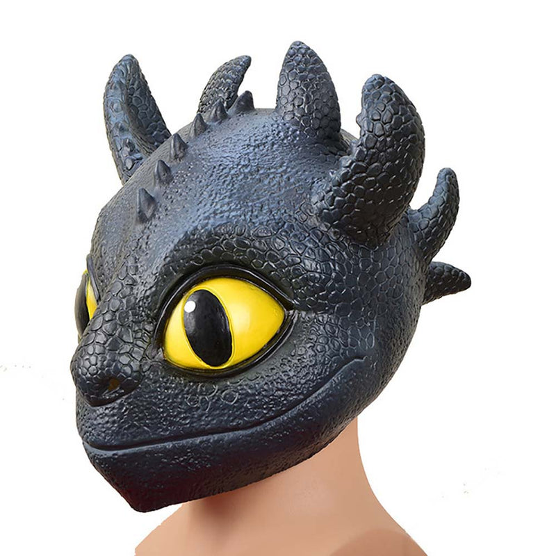 How To Train Your Dragon Toothless Mask Halloween Cosplay Head Prop