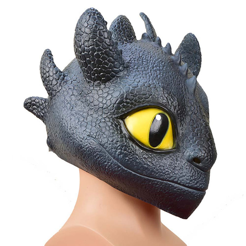 How To Train Your Dragon Toothless Mask Halloween Cosplay Head Prop