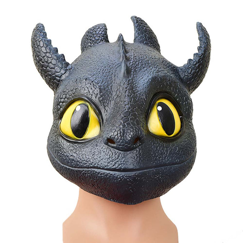 How To Train Your Dragon Toothless Mask Halloween Cosplay Head Prop