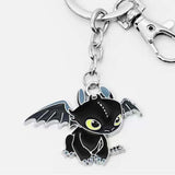 How To Train Your Dragon Toothless Night Fury  Stainless Steel Dragons Keychain - Toysoff.com