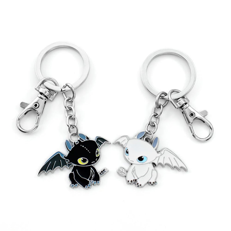 How To Train Your Dragon Toothless Night Fury  Stainless Steel Dragons Keychain - Toysoff.com