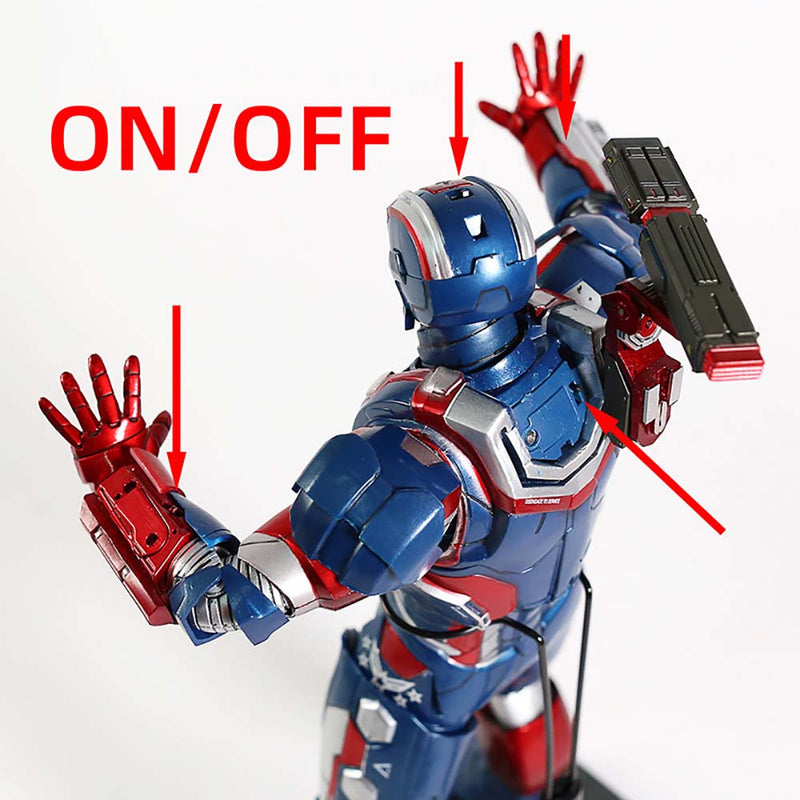 Iron Man 3 Iron Patriot Action Figure with LED Light 32cm