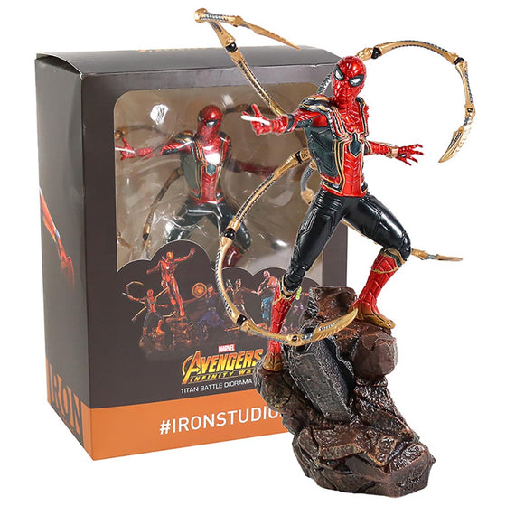 Iron Studios Battle Diorama Iron Spider Action Figure Toy 23cm