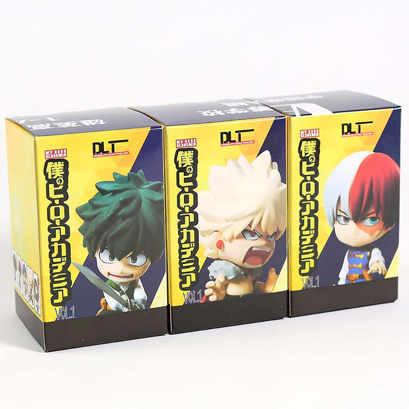 Izuku Midoriya Katsuki Bakugou Shoto Todoroki Q Ver Action Figure 5cm 3pcs