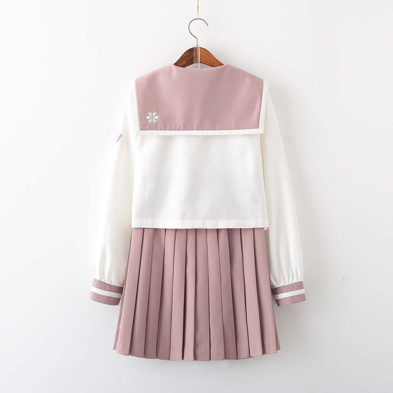 JK Uniform Sweet Style Long Sleeve Shirt and Skirt Suit