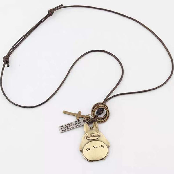 Japan Miyazaki Totoro Necklace Cartoon Animal Anime Accessories Retro Literary Pendant - Toysoff.com