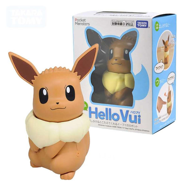 Japan Pokemon Eevee Figure Model HelloVui Robot Doll Fun Toy