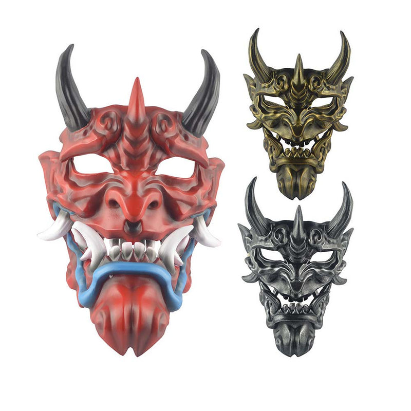 Japanese Hannya Mask Horror Devil Cosplay Prop Art Craft Ornament