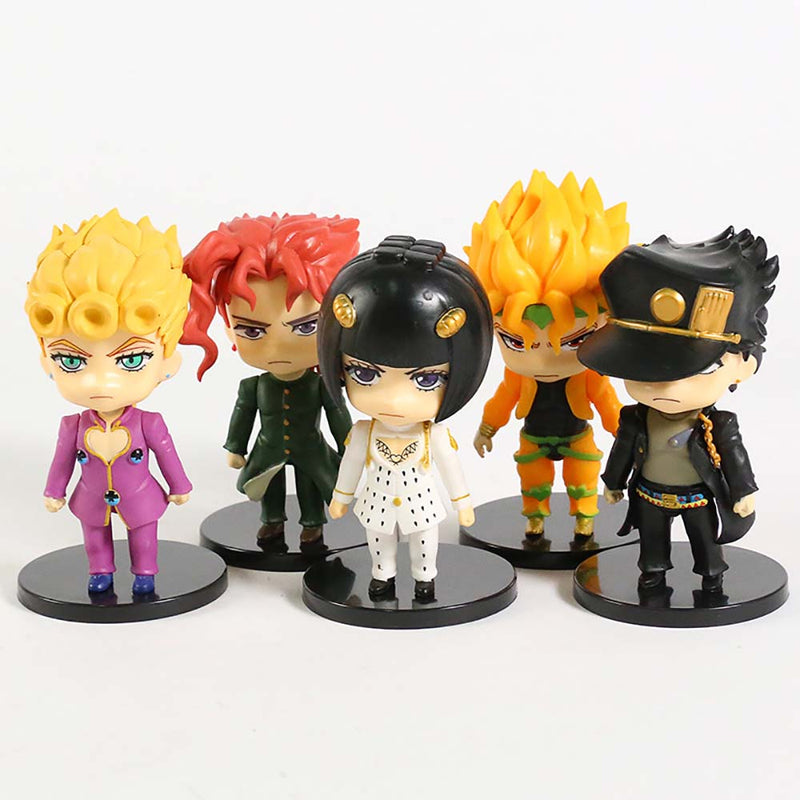 JoJo s Bizarre Adventure Q Ver Action Figure Model Toy 5pcs