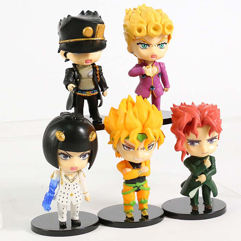 JoJo s Bizarre Adventure Q Ver Action Figure Model Toy 5pcs