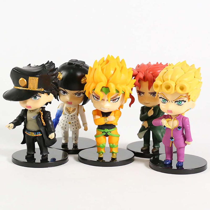 JoJo s Bizarre Adventure Q Ver Action Figure Model Toy 5pcs