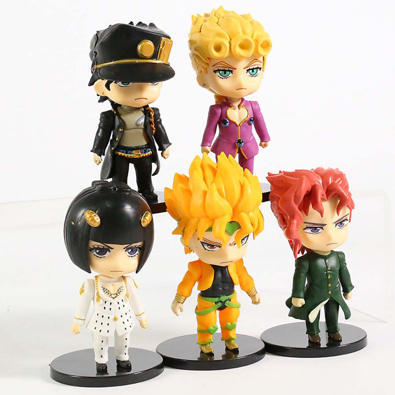 JoJo s Bizarre Adventure Q Ver Action Figure Model Toy 5pcs