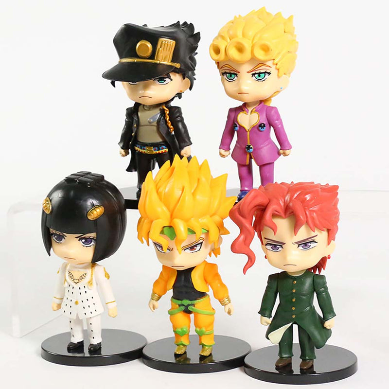 JoJo s Bizarre Adventure Q Ver Action Figure Model Toy 5pcs