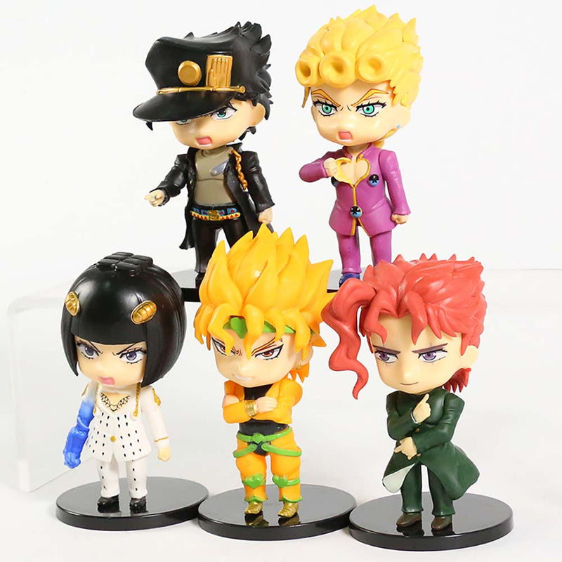 JoJo s Bizarre Adventure Q Ver Action Figure Model Toy 5pcs