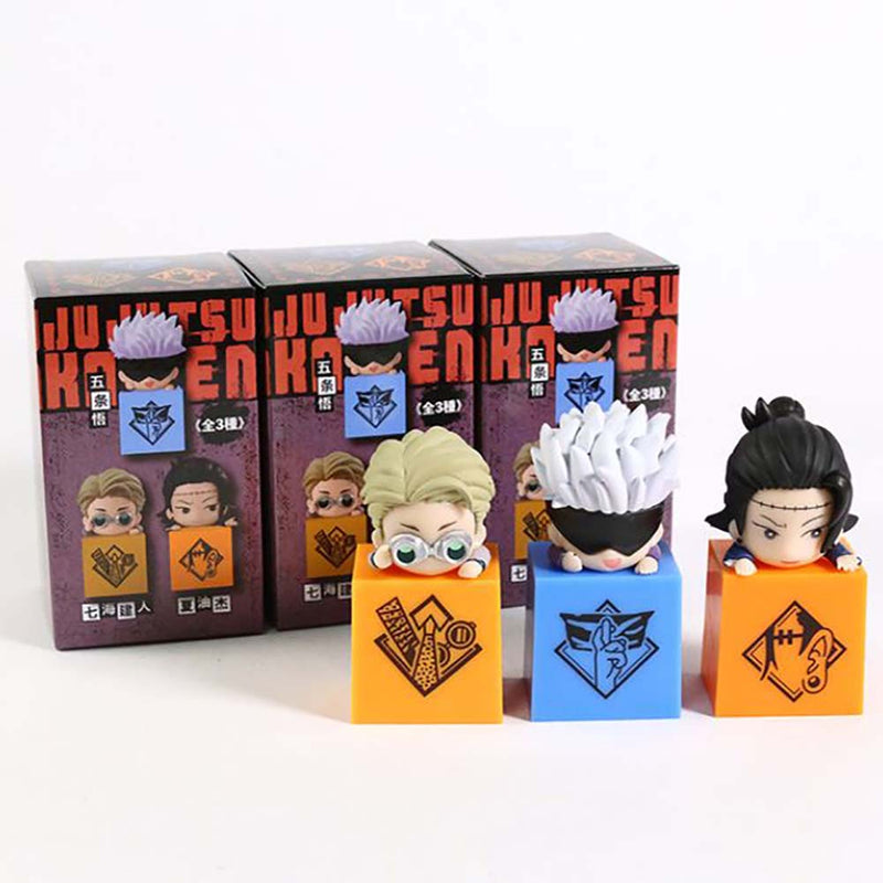 Jujutsu Kaisen Gojo Satoru Nanami Kento Geto Suguru Action Figure 3pcs 8cm