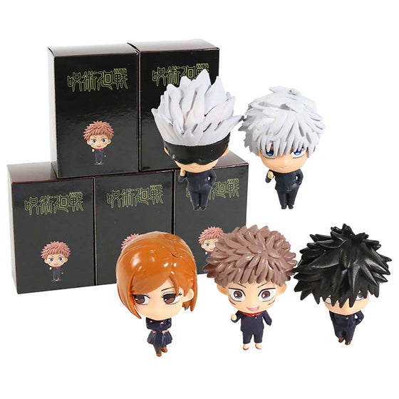 Jujutsu Kaisen Itadori Yuji Fushiguro Megumi Kugisaki Nobara Gojo Satoru Action Figure 5pcs