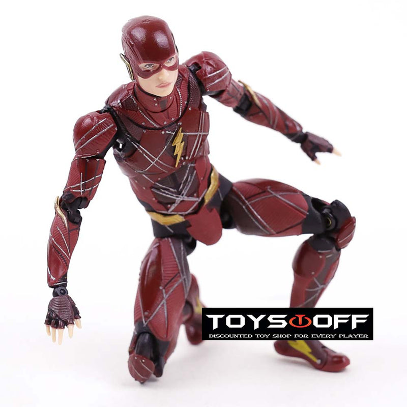 Justic League MAFEX 058 The Flash Action Figure Model Toy 16cm