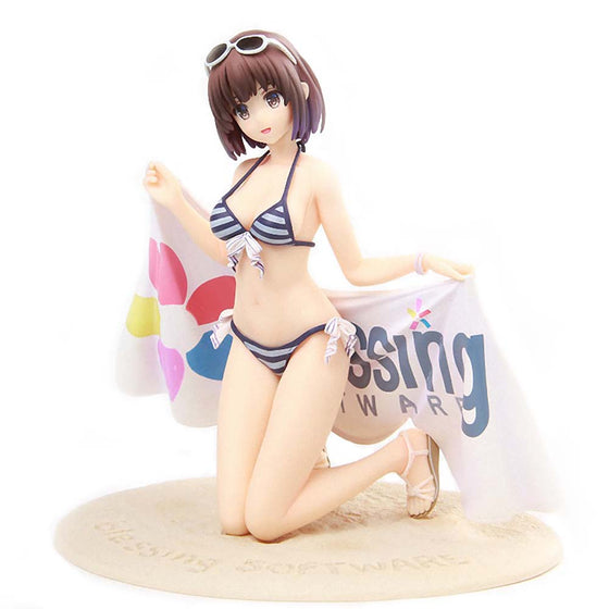 Katou Megumi Blessing Swimming Suit Action Figure Sexy Model Toy 18cm