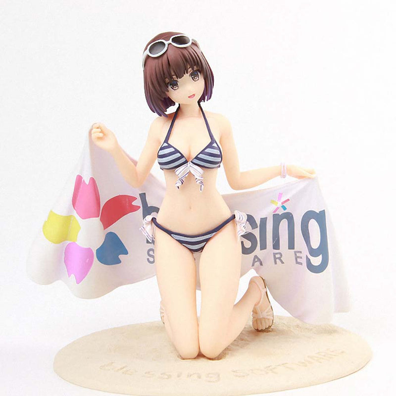 Katou Megumi Blessing Swimming Suit Action Figure Sexy Model Toy 18cm