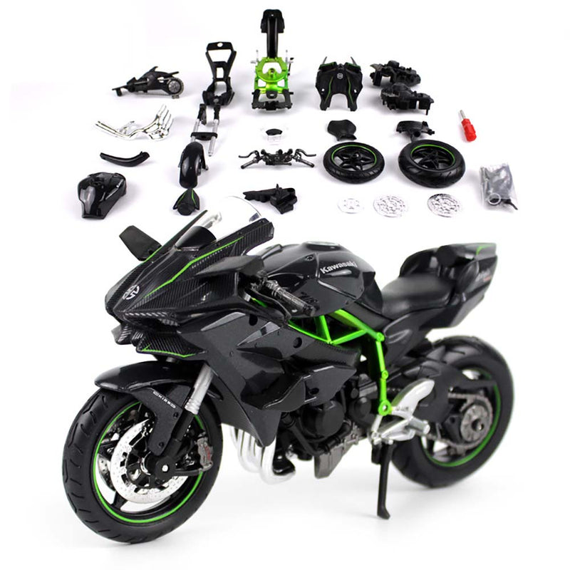 Kawasaki Ninja H2R Assembly DIY Motorcycle Model Kit Leisure Educational Toy