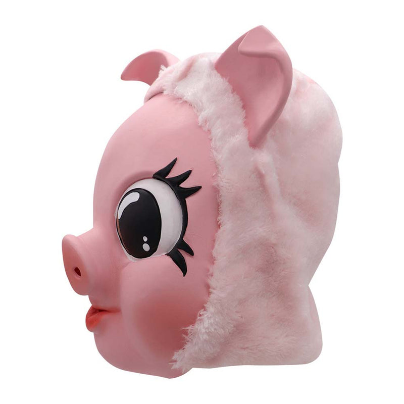 Killing Eve Killer Villanelle Cosplay Mask Pink Pig Head Prop