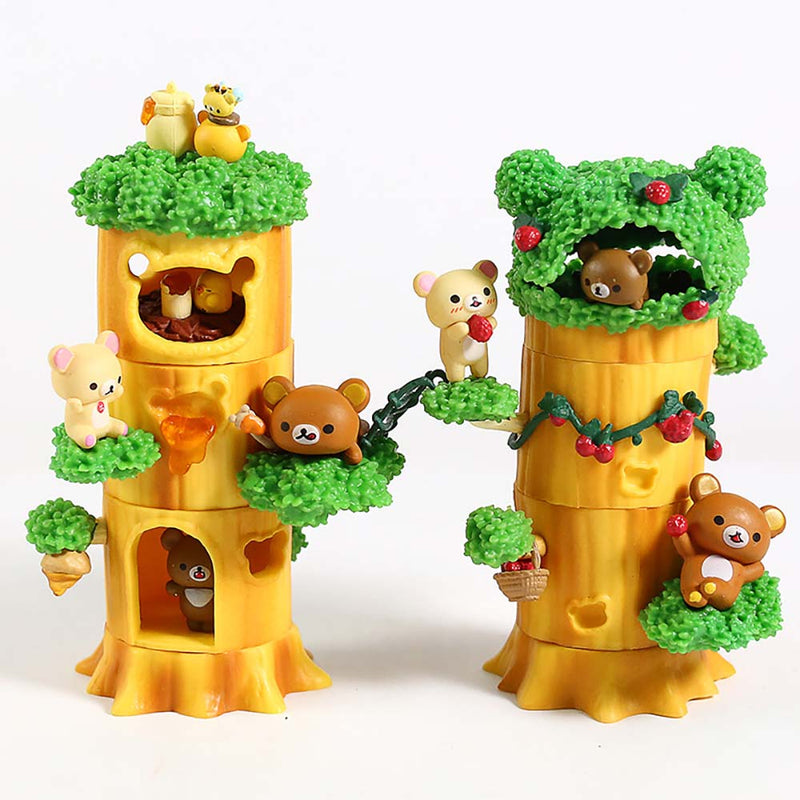 Kuma s Forest Series Mini Action Figure Model Toy 12cm 6pcs